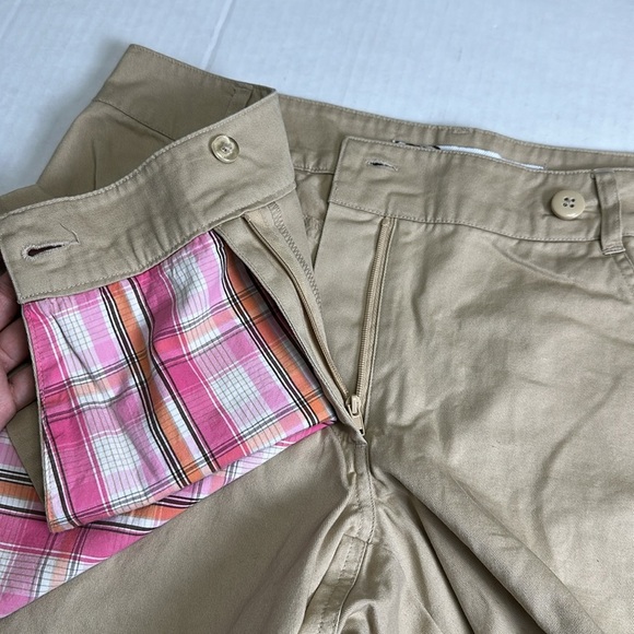 Vintage Disney Store Tan Pink Plaid Skort Minnie Floral Woman’s Size 10 - Picture 11 of 11